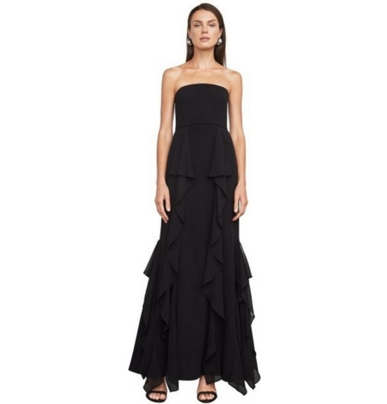 BCBGMaxAzria Dresses & Skirts - BCBGMaxAzria Bari Strapless Ruffle Gown